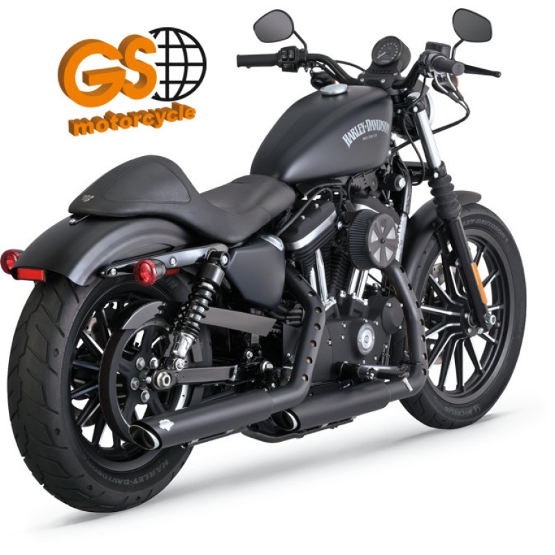 Ponteira Vance Hines Twin Slash-Preta-Sportster 2014-2020